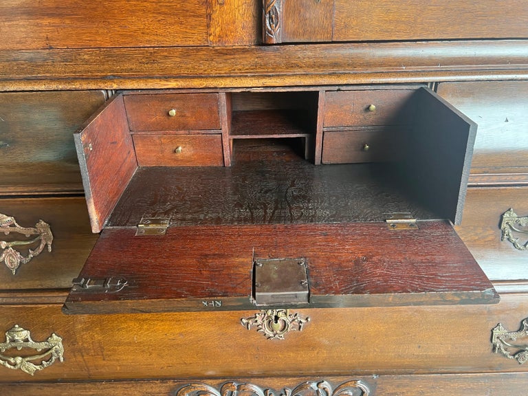 18th C. Mahogany Dutch Cabinet