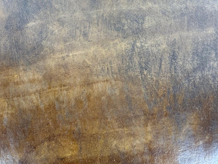 Pair of Louis XVI–Style Swivel Stools in Patinated Leather, Mid-20th Century