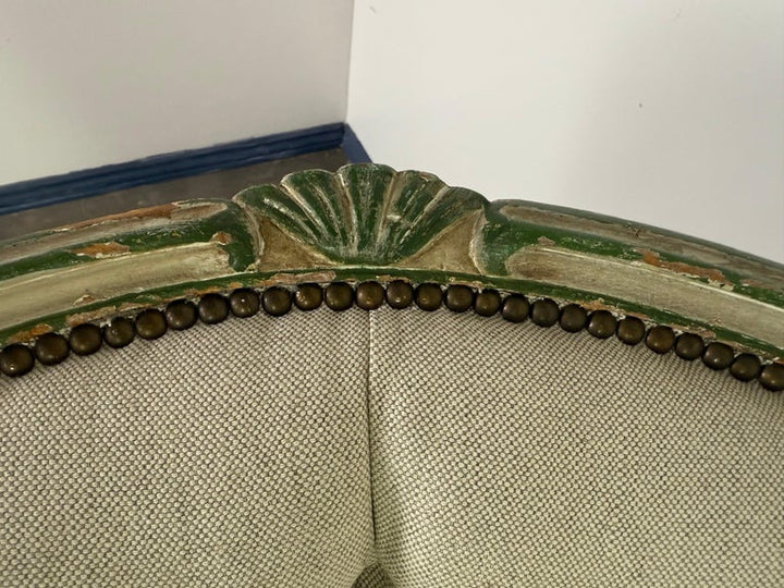 French Louis XV Style Tufted Chaise Lounge
