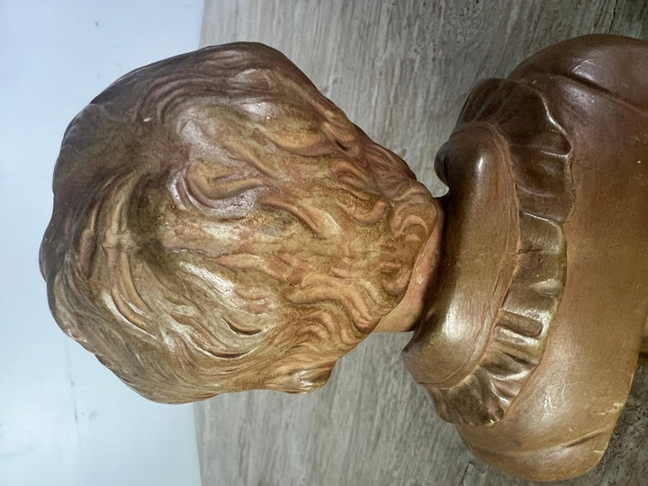 Pair of Petite Borghese Terra Cotta Busts C. 1960's