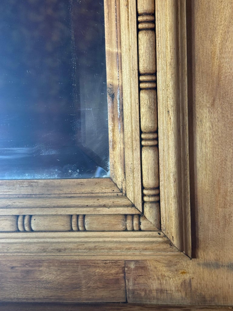 Antique Continental Architectural Wood Fireplace Mantel, 19th Century