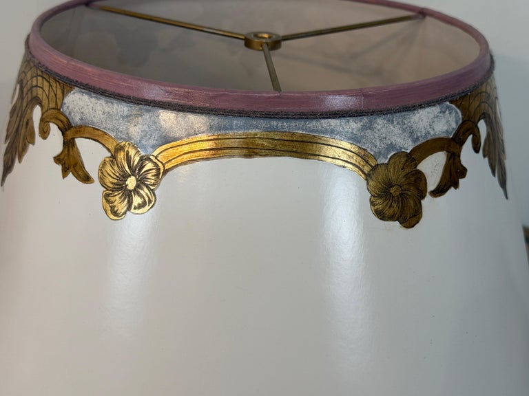 Pair of Murano Pink Bullicante Glass Table Lamps - Barovier &amp; Toso Style