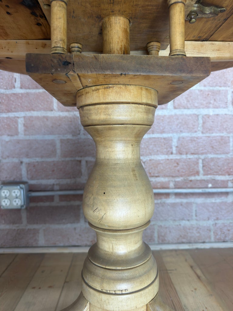 19th Century Swedish Gustavian Tilt-Top Table in Bleached Pine