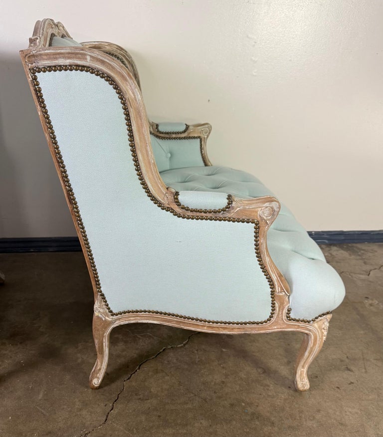 Pair of Louis XV Style French Bergères