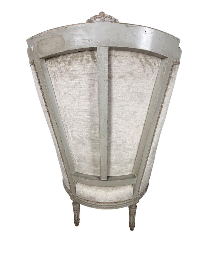 Pair of French Louis XVI Style Painted Bergères
