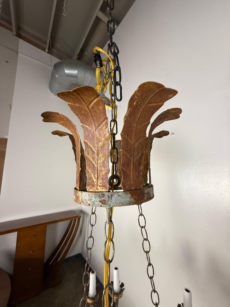 Eighteen Light Spanish Rustic Chandelier