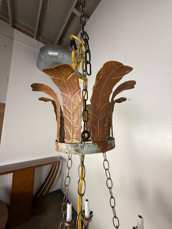 Eighteen Light Spanish Rustic Chandelier