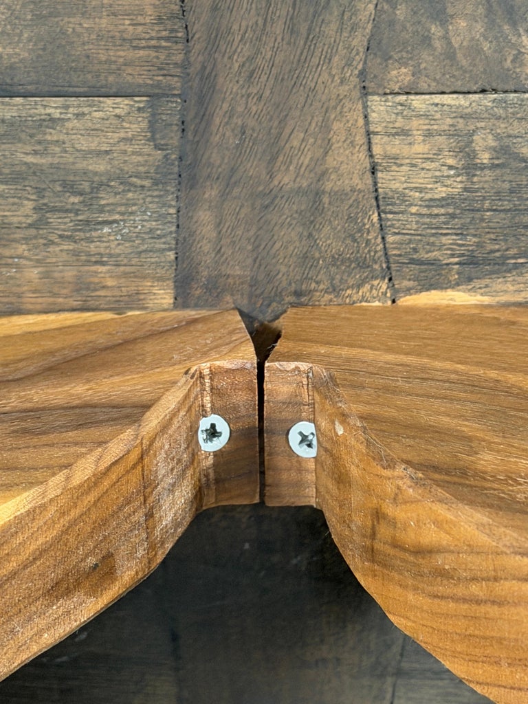 .Monumental Spanish Baroque Walnut Trestle Dining Table by Miamar Home