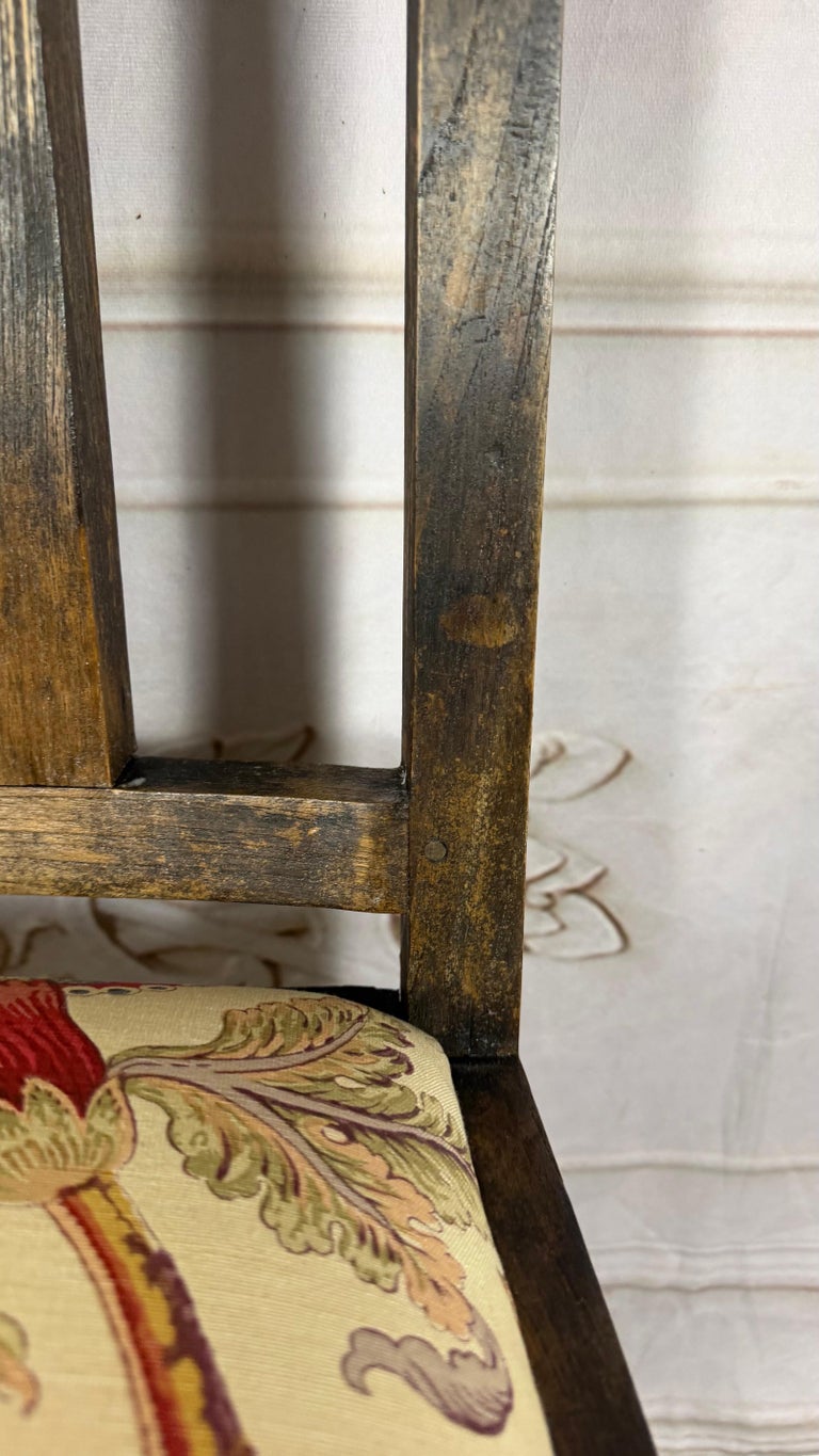 Set of 8 Rustic English Arts &amp; Crafts Dining Chairs
