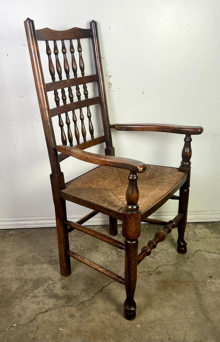 Set of Eight 19th C. English Country Dining Chairs