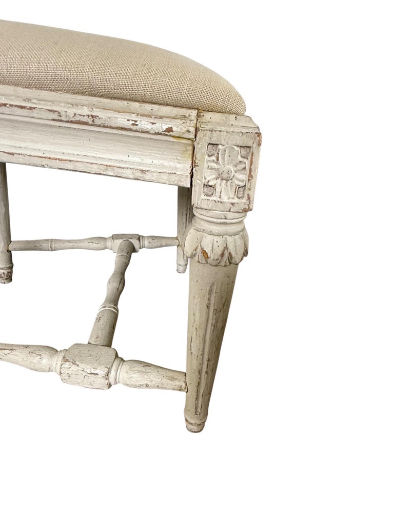 Set of Eight Swedish Gustavian Style Dining Chairs, 19th Century