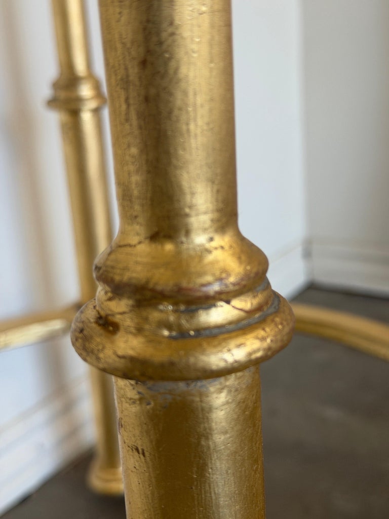 Italian Neoclassical Gilt Gueridon Side Table by Miamar Home