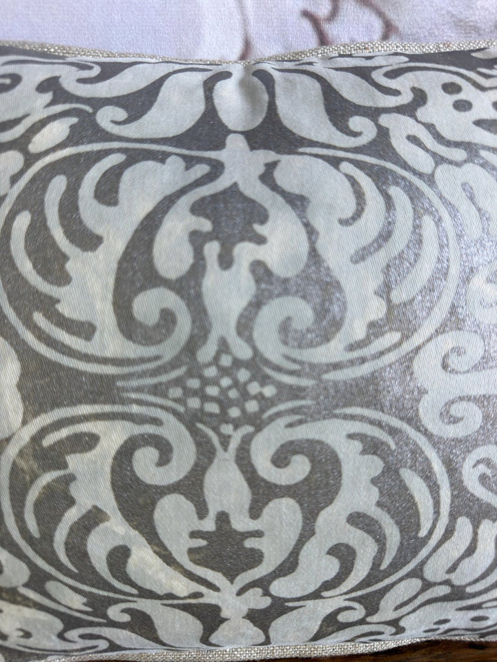 Italian Fortuny Damask Pillows, Couture Textile Art, Custom Made, New