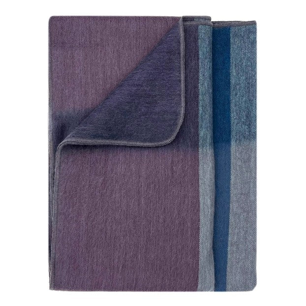 Alpaca Throw Blanket in Plum