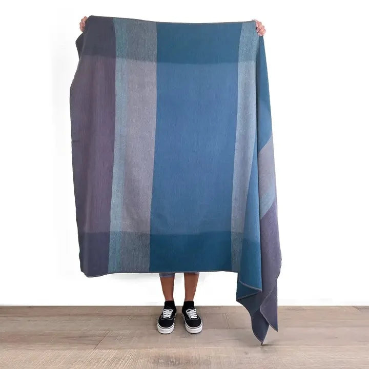 Alpaca Throw Blanket in Plum