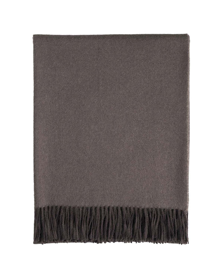 100% Baby Alpaca Throw Blanket - Truffle