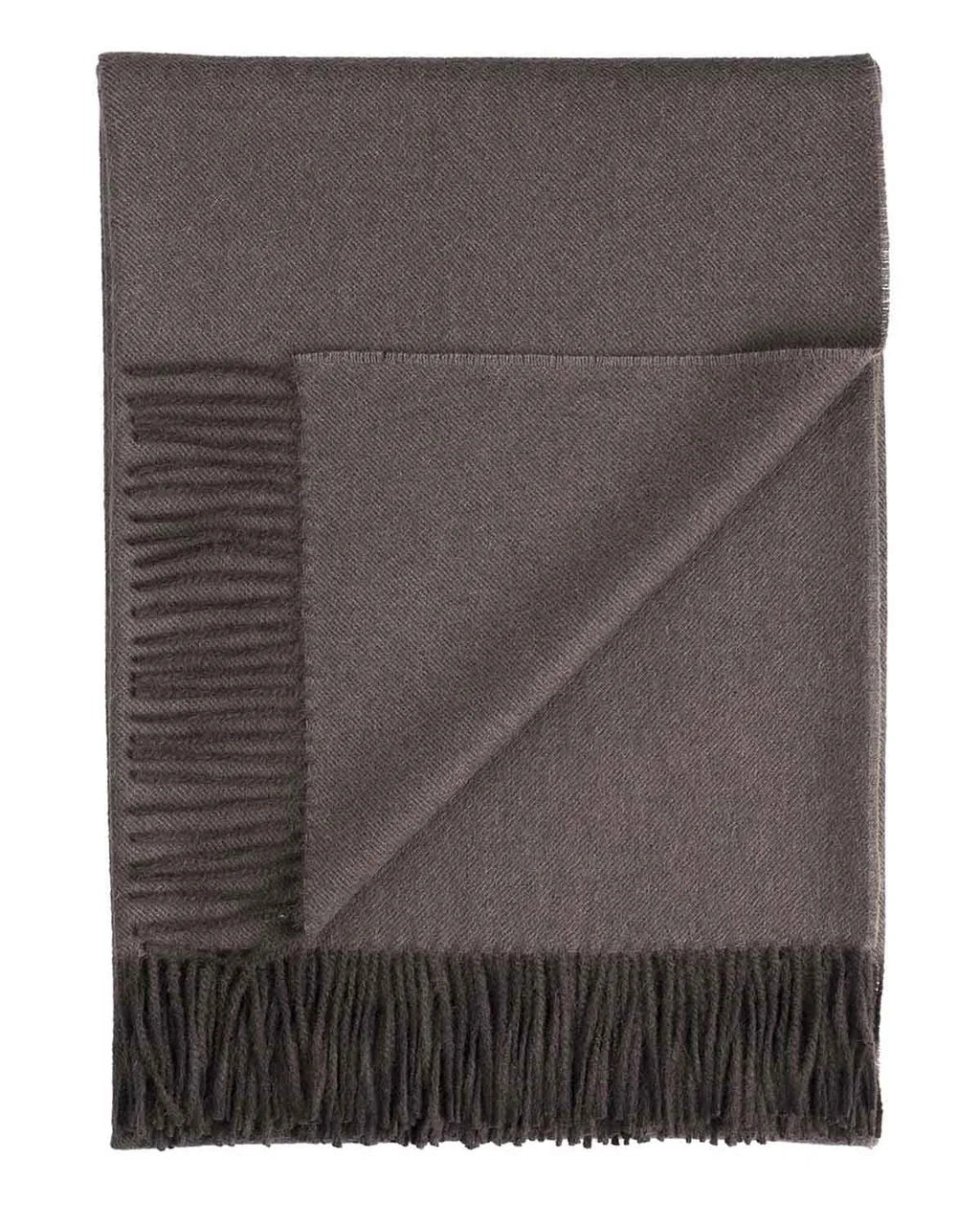 100% Baby Alpaca Throw Blanket - Truffle