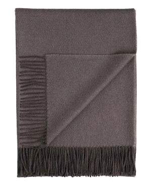 100% Baby Alpaca Throw Blanket - Truffle