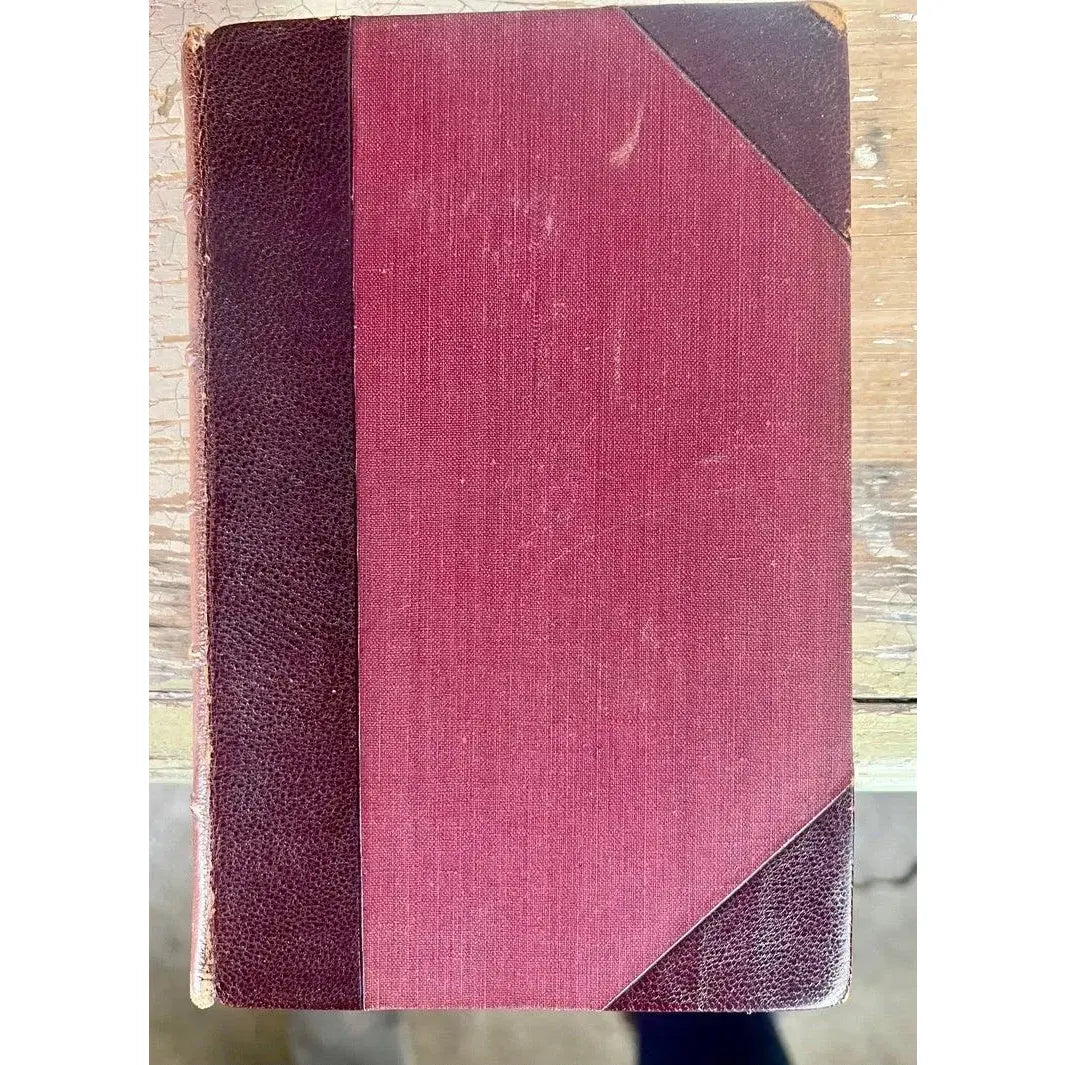 Set of Seven Leather Volumes of Daniel De Foe's Works