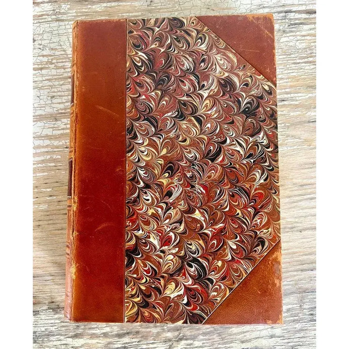 Set of Sixteen Leather Bound Book by Charles Reade