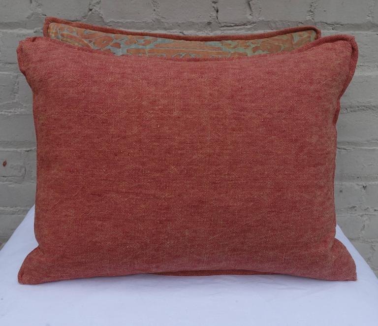 Pair of Rare Quilted Fortuny Pillows