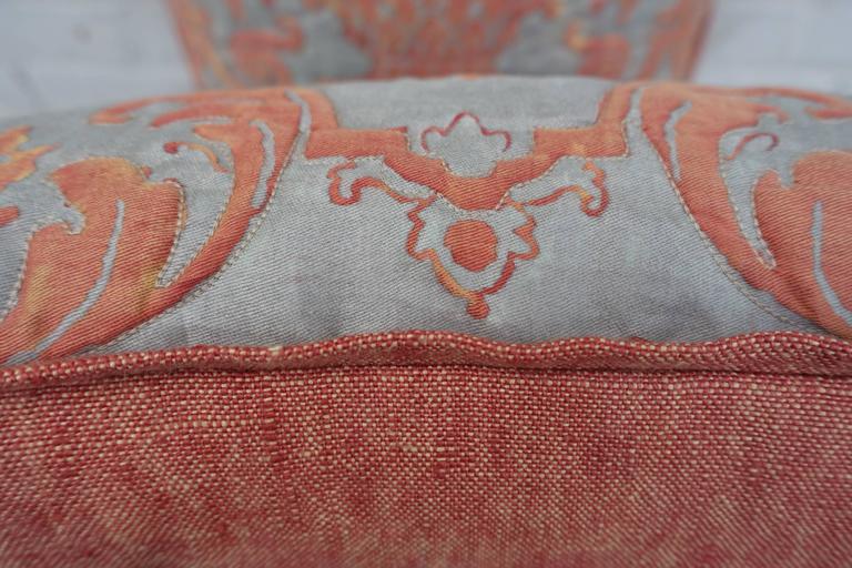 Pair of Unique Quilted Fortuny Pillows