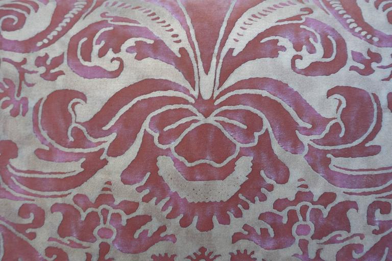 Pair of Italian Fortuny Textile Pillows