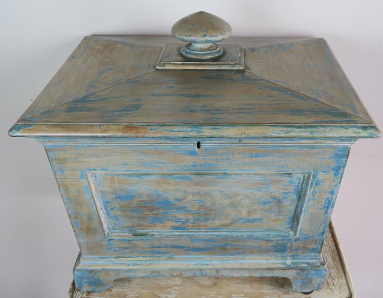 19th Century English Painted Wine Cooler