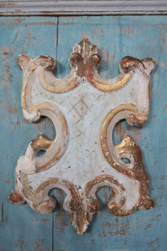 19th Century Pair of French Painted Armoire Doors 6