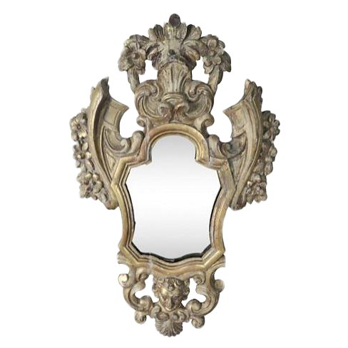 19th Century Italian Carved Cherub Mirror | Melissa Levinson Antiques