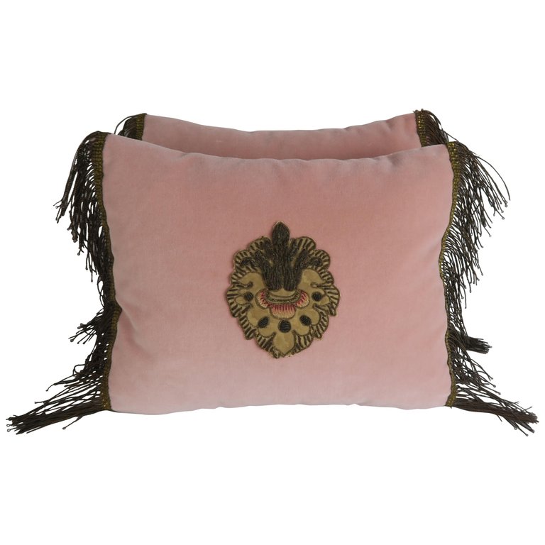 Pink LV velvet pillows – Velour Originals