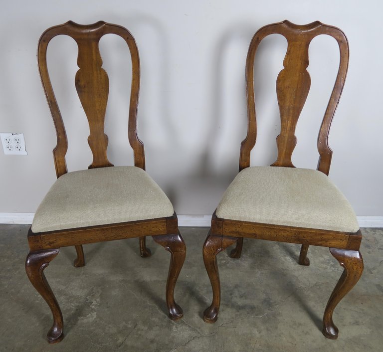 Download English Queen Anne Style Side Chairs, Set of Four | Melissa Levinson Antiques