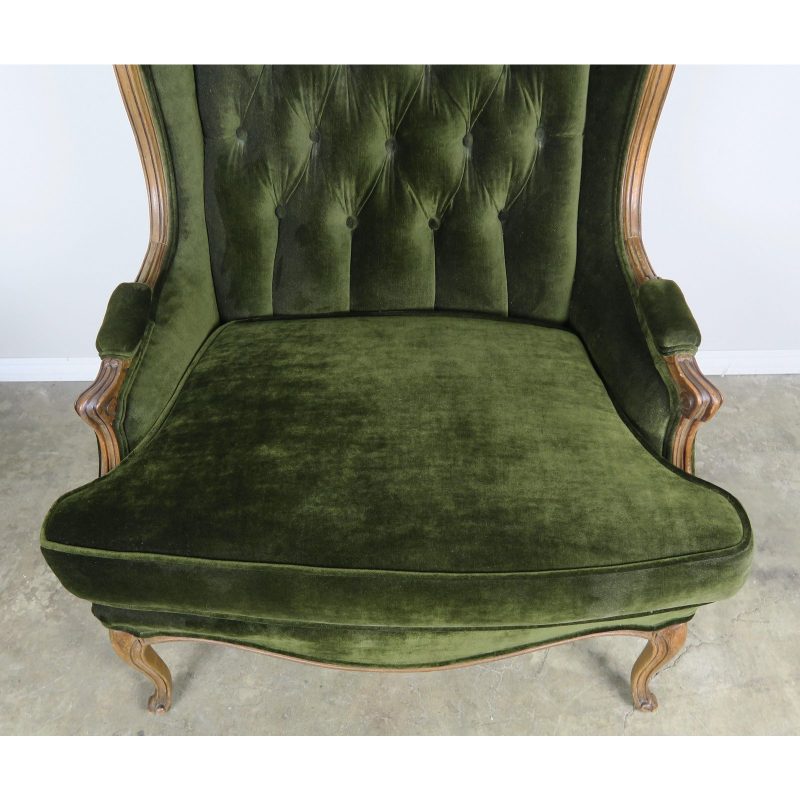 louis-xv-style-tufted-green-velvet-bergere-c-1940s-1677