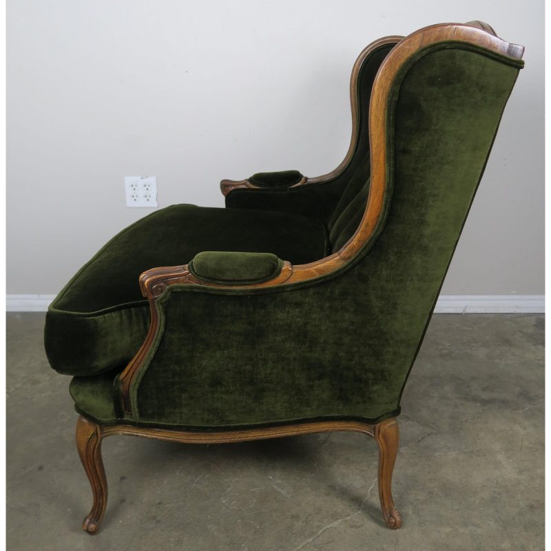 louis-xv-style-tufted-green-velvet-bergere-c-1940s-9025