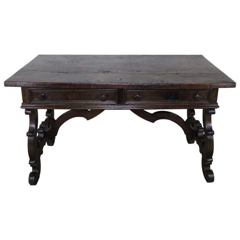 18th Century Italian Walnut Writing Table Desk Melissa Levinson